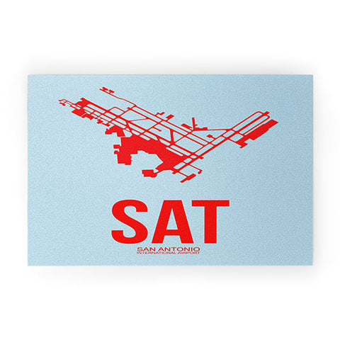 Naxart SAT San Antonio Poster Welcome Mat