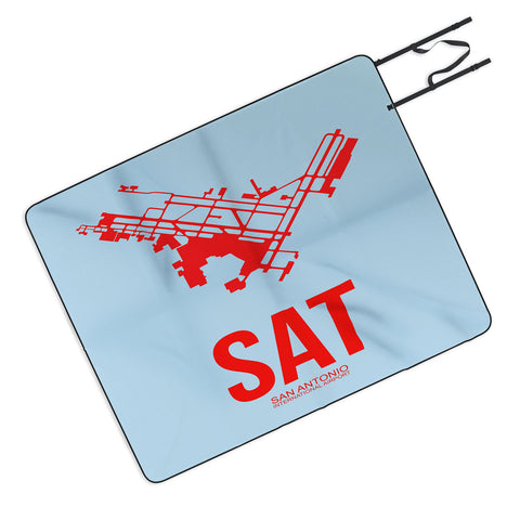 Naxart SAT San Antonio Poster Picnic Blanket