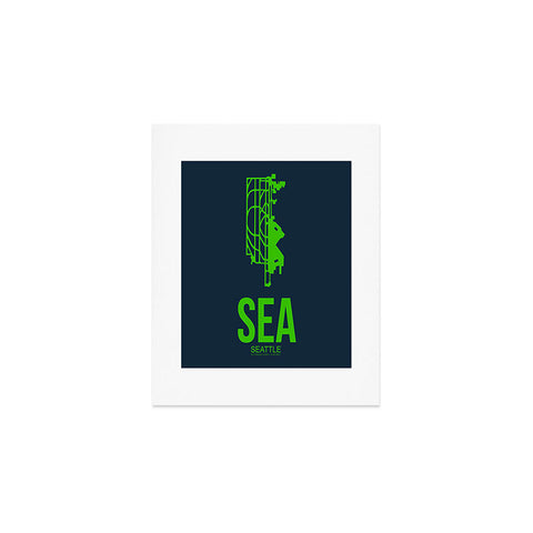 Naxart SEA Seattle Poster 2 Art Print
