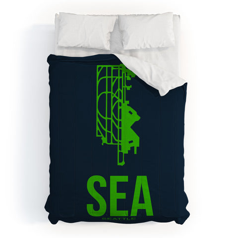 Naxart SEA Seattle Poster 2 Comforter