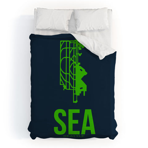Naxart SEA Seattle Poster 2 Duvet Cover