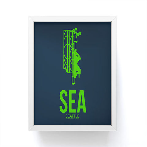 Naxart SEA Seattle Poster 2 Framed Mini Art Print