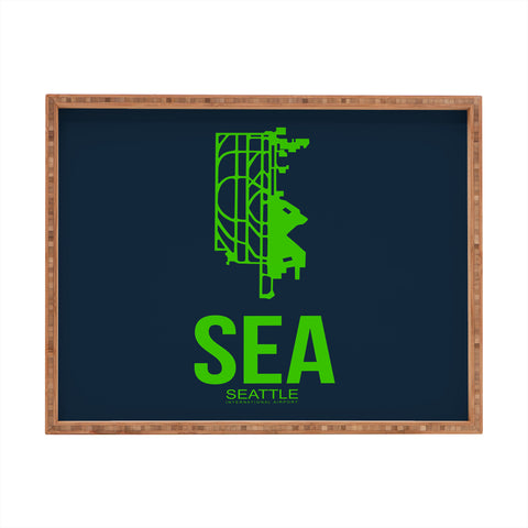 Naxart SEA Seattle Poster 2 Rectangular Tray