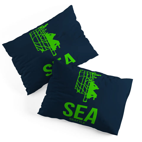 Naxart SEA Seattle Poster 2 Pillow Shams