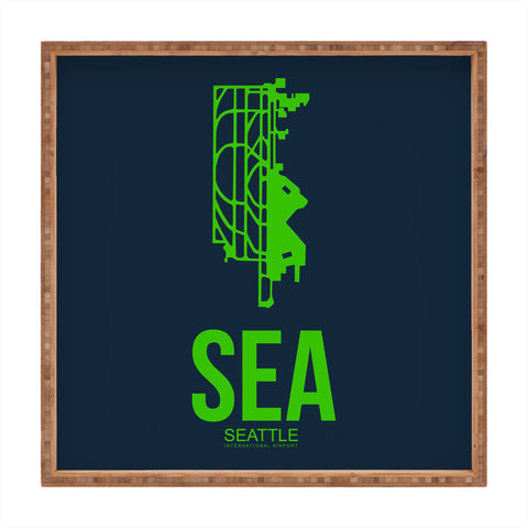 Naxart SEA Seattle Poster 2 Square Tray
