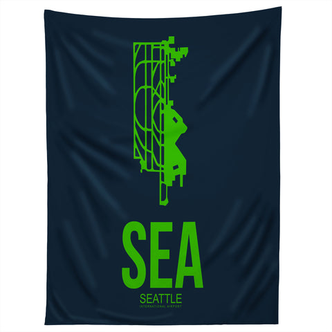 Naxart SEA Seattle Poster 2 Tapestry