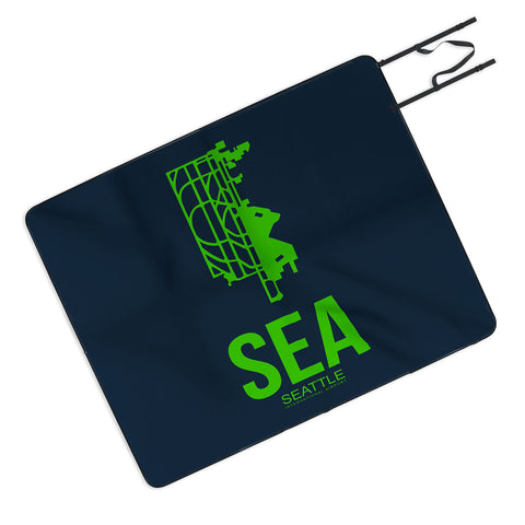 Naxart SEA Seattle Poster 2 Picnic Blanket