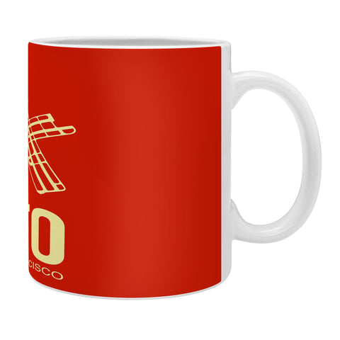 Naxart SFO San Francisco Poster 2 Coffee Mug