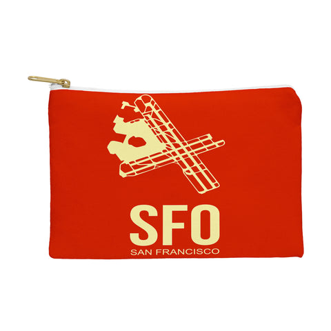 Naxart SFO San Francisco Poster 2 Pouch