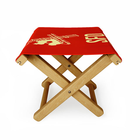 Naxart SFO San Francisco Poster 2 Folding Stool