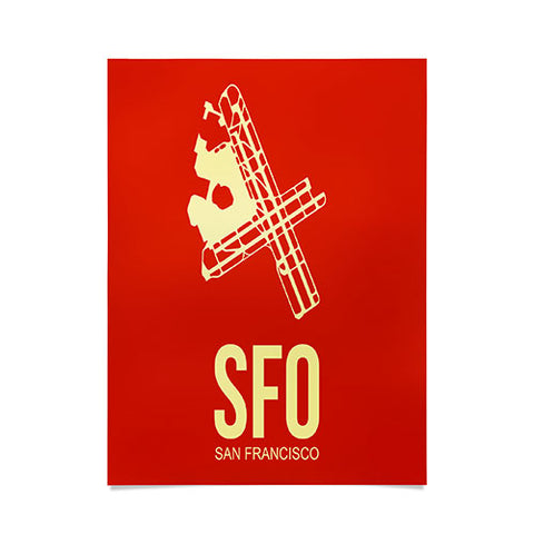 Naxart SFO San Francisco Poster 2 Poster