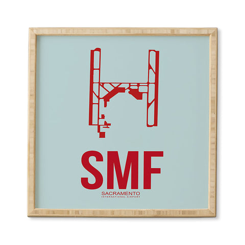 Naxart SMF Sacramento Poster Framed Wall Art