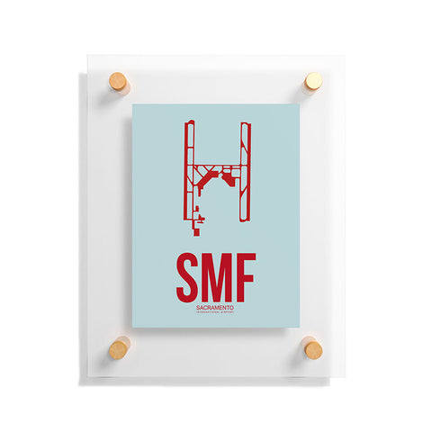 Naxart SMF Sacramento Poster Floating Acrylic Print