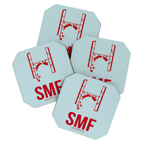 Naxart SMF Sacramento Poster Coaster Set