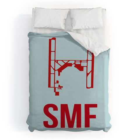 Naxart SMF Sacramento Poster Duvet Cover