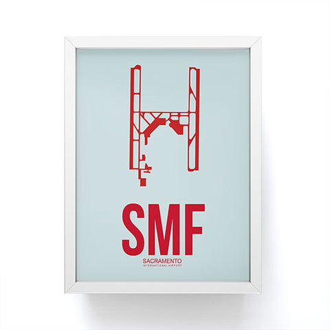 Naxart SMF Sacramento Poster Framed Mini Art Print