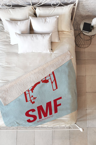 Naxart SMF Sacramento Poster Fleece Throw Blanket