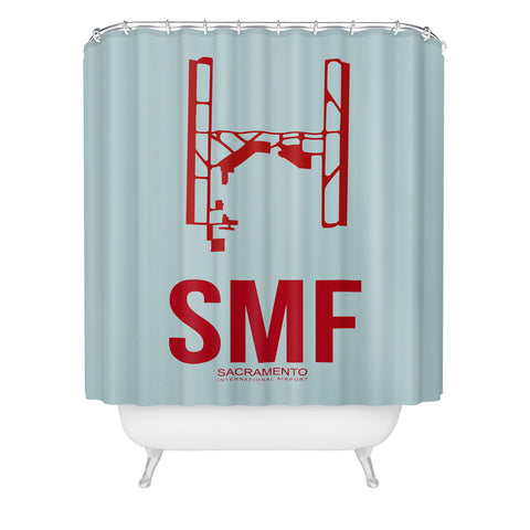Naxart SMF Sacramento Poster Shower Curtain