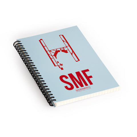 Naxart SMF Sacramento Poster Spiral Notebook