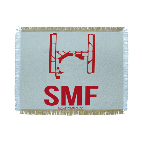 Naxart SMF Sacramento Poster Throw Blanket