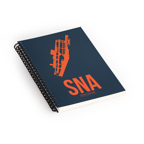 Naxart SNA Orange County Poster Spiral Notebook
