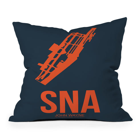 Naxart SNA Orange County Poster Throw Pillow