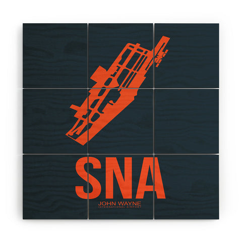 Naxart SNA Orange County Poster Wood Wall Mural