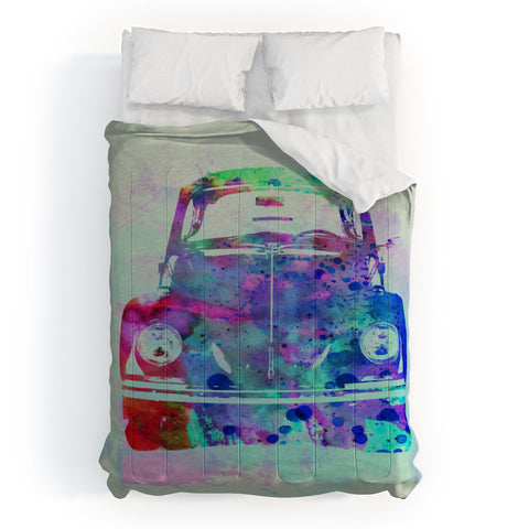 Naxart VW Beetle Watercolor 2 Comforter