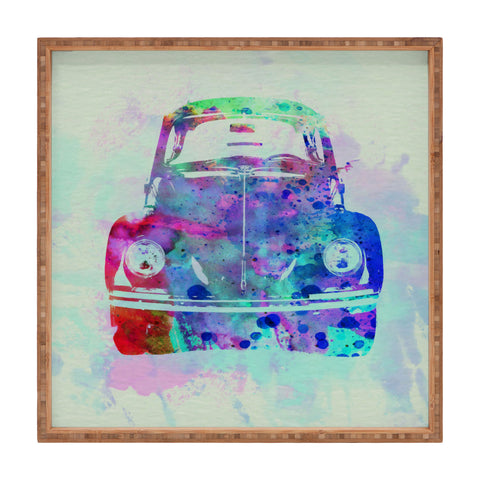 Naxart VW Beetle Watercolor 2 Square Tray