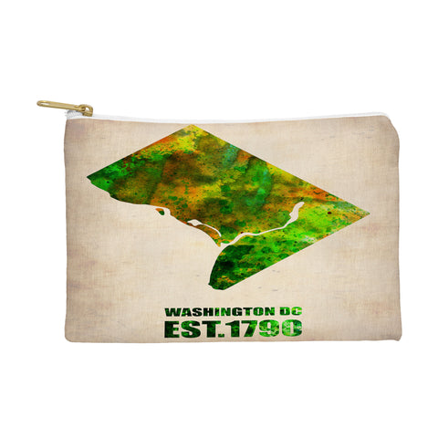 Naxart Washington DC Watercolor Map Pouch