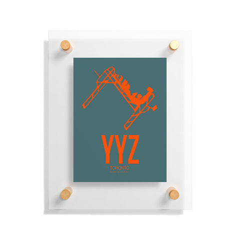 Naxart YYZ Toronto Poster 1 Floating Acrylic Print