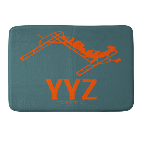 Naxart YYZ Toronto Poster 1 Memory Foam Bath Mat