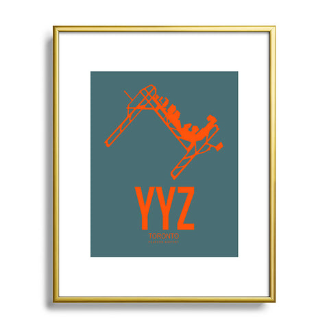 Naxart YYZ Toronto Poster 1 Metal Framed Art Print