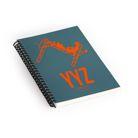 Naxart YYZ Toronto Poster 1 Spiral Notebook