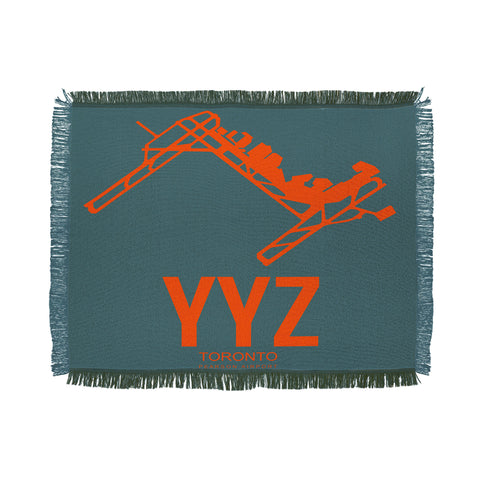 Naxart YYZ Toronto Poster 1 Throw Blanket