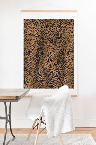 Nelvis Valenzuela Classic leopard by Nelvis Valenzuela Art Print And Hanger