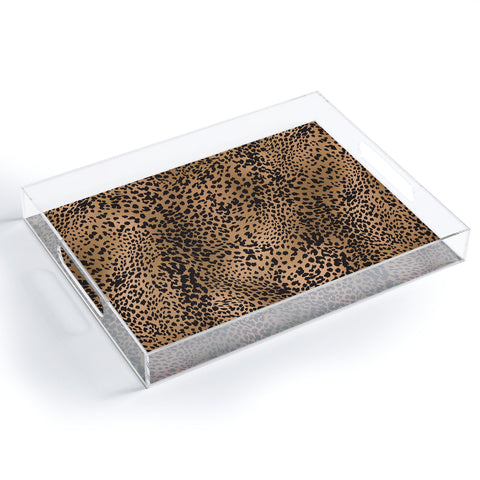 Nelvis Valenzuela Classic leopard by Nelvis Valenzuela Acrylic Tray