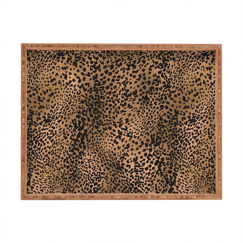 Nelvis Valenzuela Classic leopard by Nelvis Valenzuela Rectangular Tray