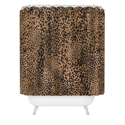 Nelvis Valenzuela Classic leopard by Nelvis Valenzuela Shower Curtain