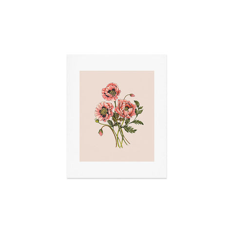 Nelvis Valenzuela Pink Shirley Poppies Art Print