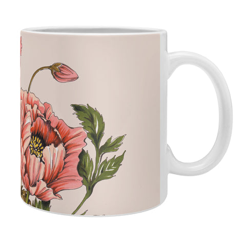 Nelvis Valenzuela Pink Shirley Poppies Coffee Mug