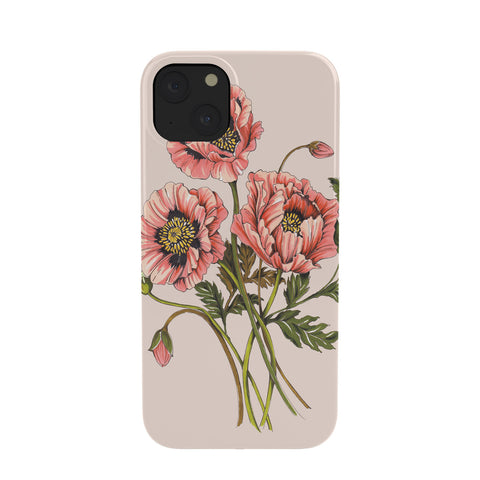 Nelvis Valenzuela Pink Shirley Poppies Phone Case