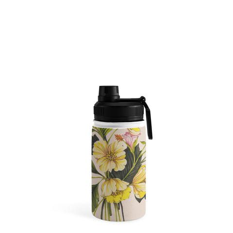 Nelvis Valenzuela Yellow Flower bunch Water Bottle