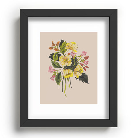 Nelvis Valenzuela Yellow Flower bunch Recessed Framing Rectangle