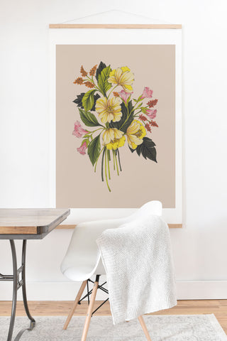 Nelvis Valenzuela Yellow Flower bunch Art Print And Hanger