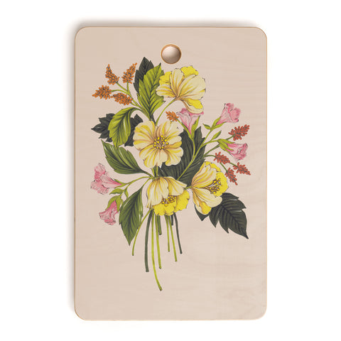 Nelvis Valenzuela Yellow Flower bunch Cutting Board Rectangle