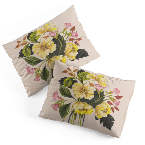 Nelvis Valenzuela Yellow Flower bunch Pillow Shams