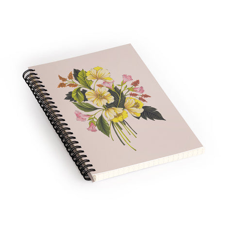 Nelvis Valenzuela Yellow Flower bunch Spiral Notebook
