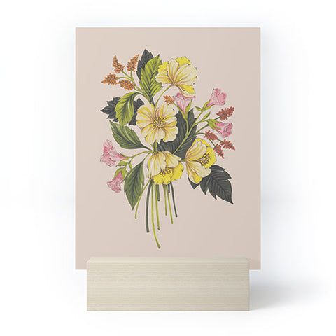 Nelvis Valenzuela Yellow Flower bunch Mini Art Print
