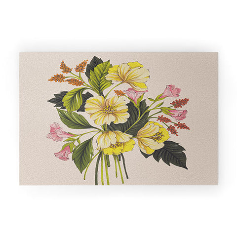 Nelvis Valenzuela Yellow Flower bunch Welcome Mat